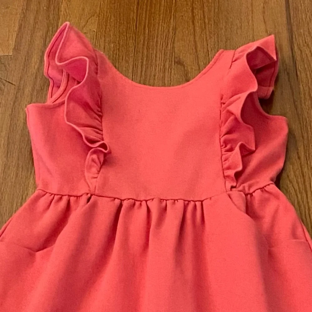 Janie and Jack Classic Ruffled Coral Reef Sundress